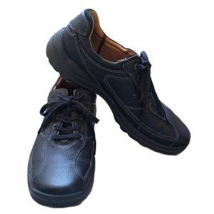 "SOLD"  ECCO Men's Black Leather Shoes Latex Soles